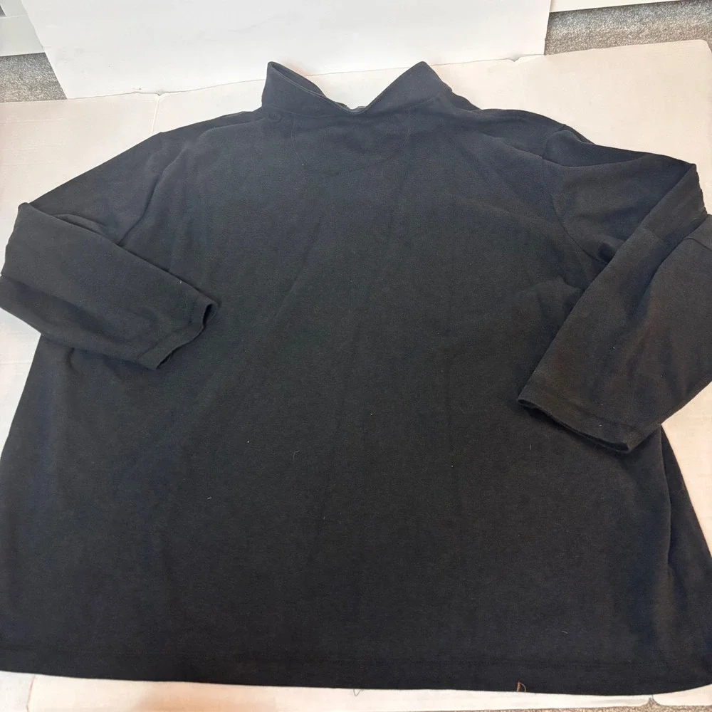 Adidas Men Primegreen Quarter Zip Black 4XL Sport Preppy Work Casual Lightweight